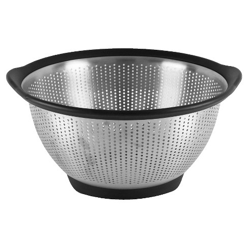 Kitchenaid 5 Quart Colander Stainless Steel Black Rim : Target