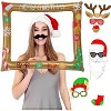 Aoibox Christmas Photo Booth Props 32 Pcs Inflatable PVC Frame Mini Pump Paper Props for Xmas Family Party Holiday Game Decoration - 4 of 4