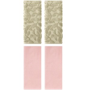 REGALWOVEN 4 Pcs Cotton Hand Towels for Bathroom - 1 of 4