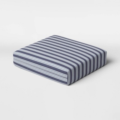 Coastal Stripe Outdoor Deep Seat Cushion DuraSeason Fabric™ Blue - Threshold™