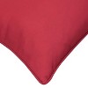 Outdoor Decor by Commonwealth Solid Outdoor Pillow Cover 18" x 18" Red (Cover Only) - 4 of 4