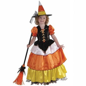 Forum Novelties Candy Corn Witch Girl's Costume - 1 of 2