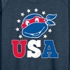 Women's - Teenage Mutant Ninja Turtles - USA Raphael Lightweight French Terry Wide Neck Long Sleeve Shirt - 2 of 4