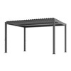 Sonkuki Louvered Pergola Aluminum Pergola Modern Outdoor Pergola with Adjustable Roof - 2 of 4