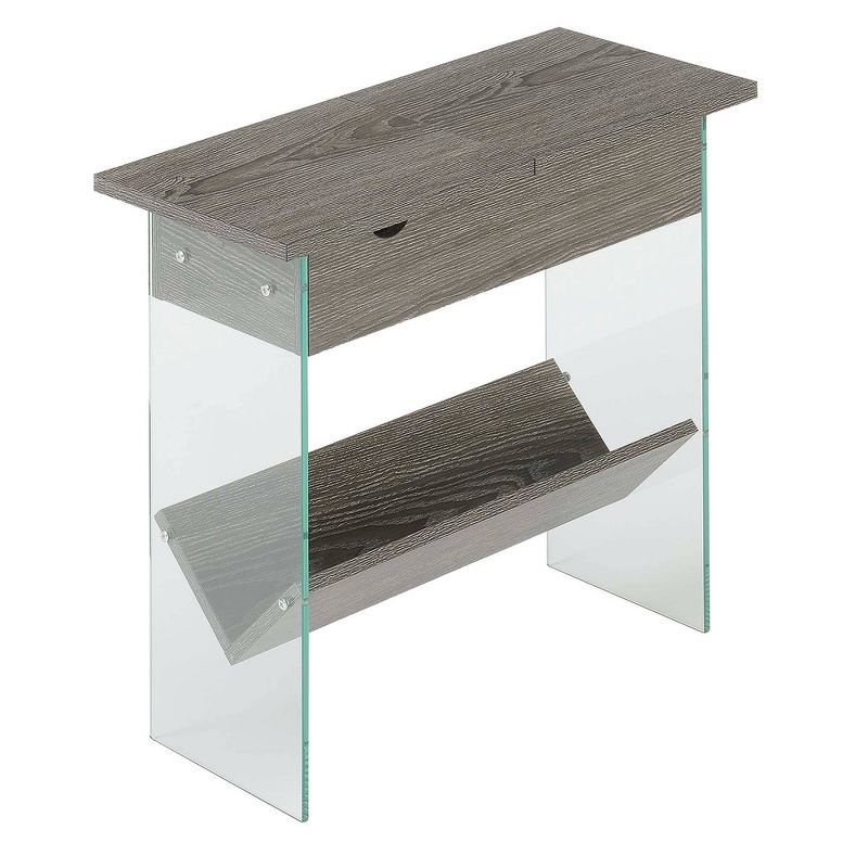 Soho Flip Top End Table with Charging Station - Breighton Home, 1 of 9