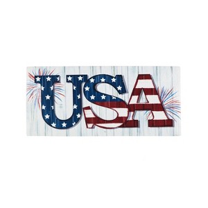 Evergreen USA Fireworks Sassafras Indoor Outdoor Switch Doormat 1'10"x10" Multicolored - 1 of 4