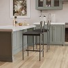 TackView 4 Pack Counter Height Bar Stools, Upholstered Barstools with Backrest and Footrest, Kitchen Barstools for Island, Counter Bar - 2 of 4