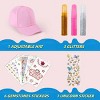 Joyfy Gem Hat DIY Kit for Kids, Pink Baseball Cap with Gems Stickers, Fashion Craft Kit DIY Arts & Crafts, Birthday Christmas Gift for Girls Age 6+ - 4 of 4