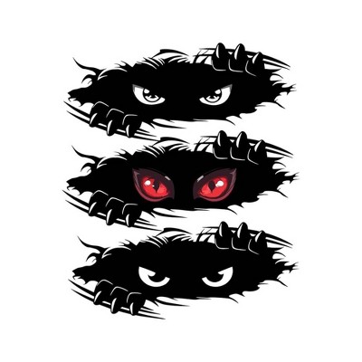 TruAIR Monster Angry Eyes Funny Car Sticker