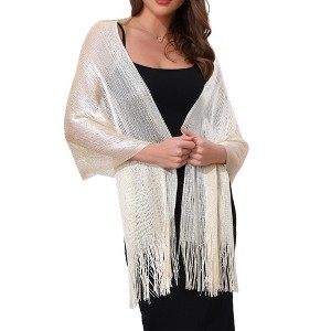 INSPIRE CHIC Women's 100% Polyester Fashion Pashmina Shawls 190 x 45 cm 1 Pc - 1 of 4