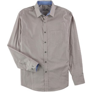 Tasso Elba Mens Foulard Button Up Shirt, Red, Small - 1 of 1
