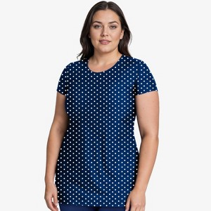 Calypsa Women's Plus Size Longer Length UPF 50+ Anna Swim Tunic - 1 of 3