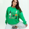 Simply Sage Market Women's Graphic Sweatshirt Halloween Chart Stars - 2 of 4