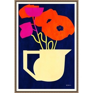 Amanti Art Bright and Sunny Poppies by Bo Anderson Canvas Wall Art Print Framed 16 x 23-in. - 1 of 4