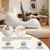 AENKYO Ergonomic Bean Bag Sofa Chair Lounger with Full-Body Support, Soft Portable Foam Filler No Installation for Living Room & Bedroom - 2 of 4