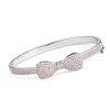 Junior Jewels Silver Plated Cubic Zirconia Bow Bangle - 3 of 3