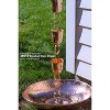 16.5" Rain Chain Polished Copper Basin - Good Directions - 2 of 4