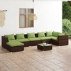 vidaXL Garden Lounge Set Brown PE rattan Large Modular - 2 of 4