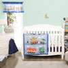 Everyday Kids Choo Choo Train Nursery Window Valance – 60x15" for Baby & Toddler Boys – Decorative Bedroom Window Treatment in Fun Train Theme - 2 of 4