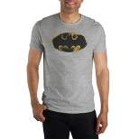 DC Comic Book Batman Mens Grey Short Sleeve Graphic Tee