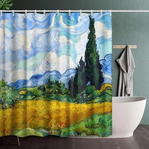 LunaLulinlk Bathroom Shower Curtain Set with Hooks - 1 of 4
