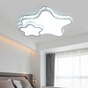YIYIBYUS Modern Double-star Ceiling Light, Flush Mount Ceiling Mount Light, White Light, 6000K - 3 of 4