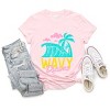 Simply Sage Market Wavy Dreams Short Sleeve Tee - XS - Pink - 3 of 4