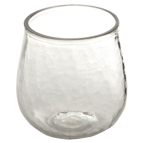 Libbey Hammered Stemless All-purpose Wine Glasses, 17-ounce, Set Of 8 :  Target