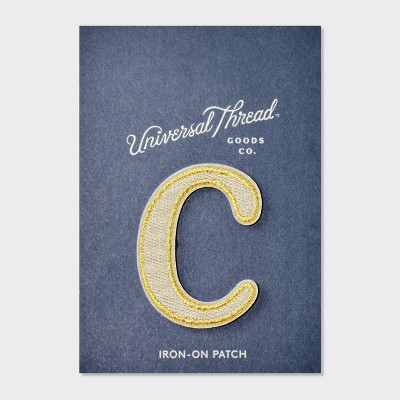 Patches Letters C - Universal Thread™ White