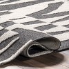 Nuloom Jenice Abstract 4x6 Wool Indoor Area Rug for Living Room Bedroom Dining Room Kitchen, Charcoal/Ivory - 4 of 4