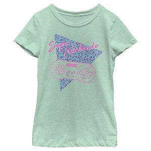 Girl's Nintendo Retro Super Nintendo Controller T-Shirt - 1 of 4
