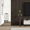 Wooakway 2-PC/4-PCs Acoustic Soundproof Slat Wall Panels 3D Decorative Wall Sculptures Modern Wall Decor Natural Wood/Black/Walnut - 3 of 4