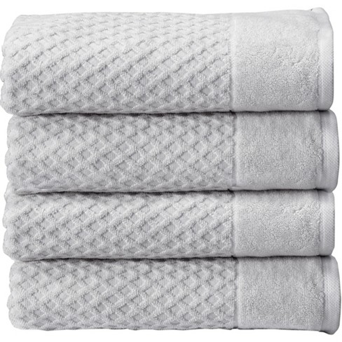 Great Bay Home 100% Cotton Bath Towels, Luxury 6 Piece Set - 2 Bath Towels,  2 Hand Towels and 2 Washcloths. Quick-Dry, Absorbent Textured Popcorn