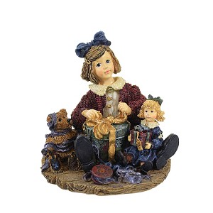 Boyds Bears Resin 3.5 Inch Karen W/ Wilson & Eloise Mother's Present Mom Dollstone Figurines - 1 of 3