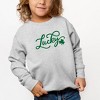 The Juniper Shop Cursive Lucky Clover Youth Ultra-Soft Graphic Sweatshirt - 2 of 3