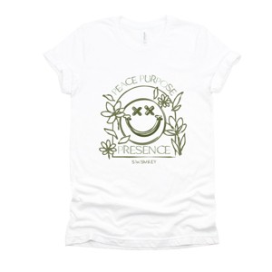 S.W.Smiley Peace Purpose Presence - Women's Short Sleeve Graphic T-Shirt - 1 of 4