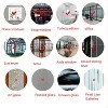 XC009 1set Christmas Window Grille Sticker Santa Claus Elk Glass Window Decoration - 4 of 4