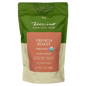 Teeccino French Roast Chicory Herbal Coffee, 11 Oz - 1 of 4