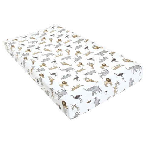 Hudson Baby Changing Pad Cover, Modern Safari, One Size - image 1 of 2