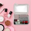 Unique Bargains PVC Portable Travel Makeup Organizer Bag White 1 Pc - 2 of 4