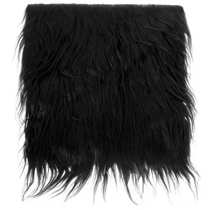 Unique Bargains DIY Crafts Halloween Gnome Beard Plush Fluffy Faux Fur Fabric Square Patches - 1 of 4
