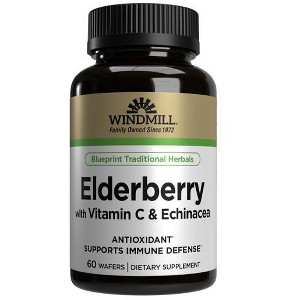 Windmill Elderberry With Vit-C & Echinacea Wafer 60ct - 1 of 4