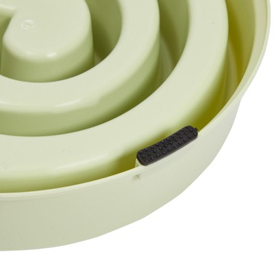 Juvale 2 Pack Spiral Slow Feeder Dog Bowls, Pink and Green