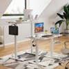 Fontoi Desks, Standing Desk with Splice Board, Home Office Desk with Adjustable Height, Ergonomic Rising Desk, White, 24"*40"*27.5" - 2 of 4