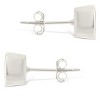 SHINE by Sterling Forever Sterling Silver Cushion Cut Bezel Set Stud Earrings - 3 of 4