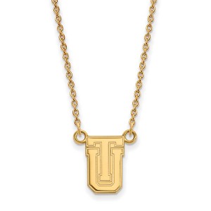 Black Bow Jewelry 14k Yellow Gold Plated Sterling Silver Tulsa Golden Hurricanes NCAA Necklace 18 Inch - 1 of 4