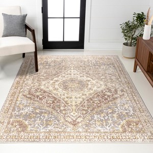 JONATHAN Y Petras Modern Ornate Medallion Area Rug - 1 of 4