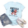 Simply Sage Market Coquette America Land Of The Free Short Sleeve Tee - 3 of 4