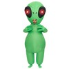 Joyfy Adults Inflatable Halloween Costumes with Light Up Eyes, Full Body Alien Blow Up Costumes Halloween Costume Cosplay Alien - 4 of 4