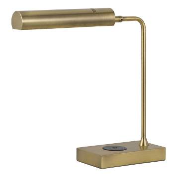 Melunar Brass Desk Lamp, Adjustable Table Lamp, Vintage Task Lamp with  Rotary Shade Adjustable Height 